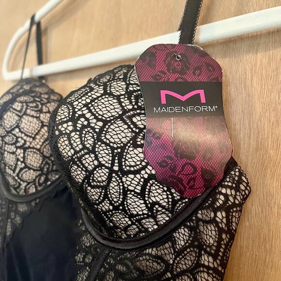 Maidenform Corset 36B DM1140 BNWT, Gorgeous Lace With Nude Lining - Picture 11 of 11